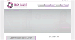 Desktop Screenshot of erickcanale.com