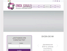 Tablet Screenshot of erickcanale.com
